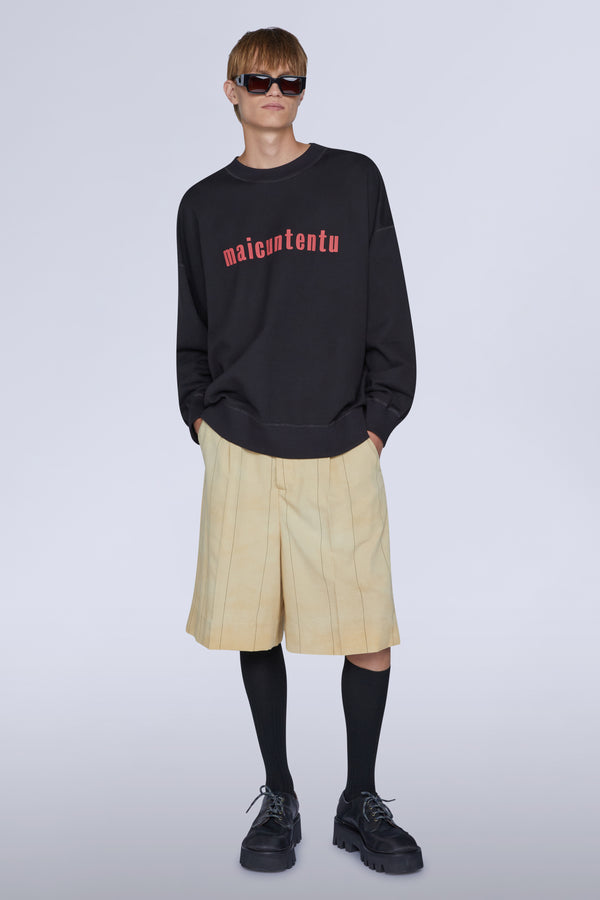 Maicuntentu Black Sweatshirt