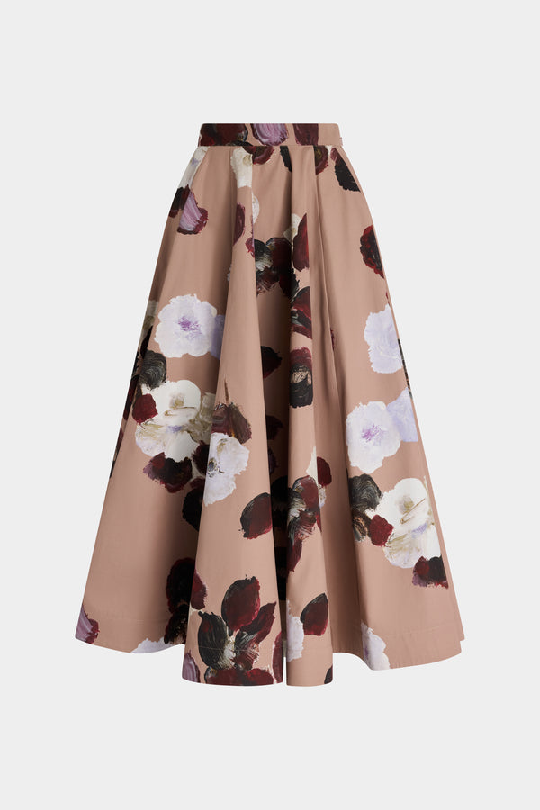 Gonna Midi Rosa Floreale