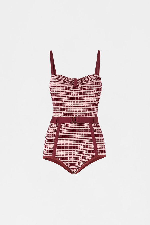 Patterned Belted Playsuit