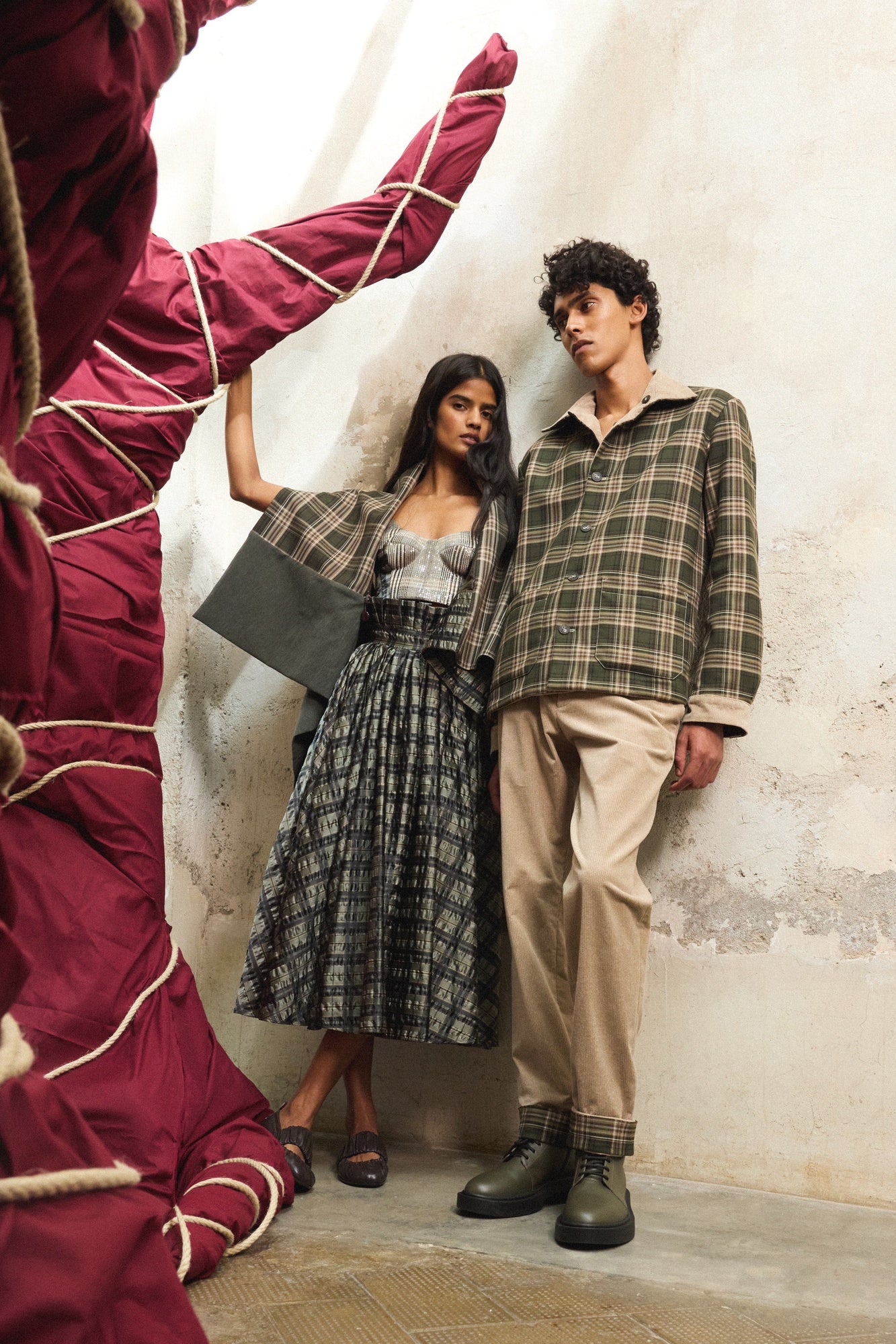 Reversible Corduroy and Tartan Jacket