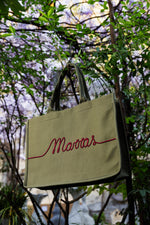 Borsa Tote in Tela con Ricamo