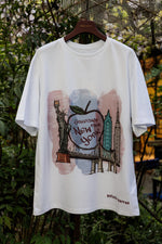 T-shirt con Stampa New York