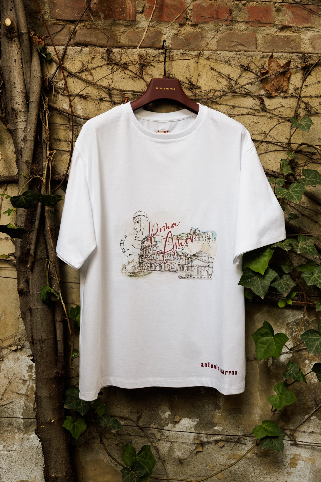 T-shirt con Stampa Roma