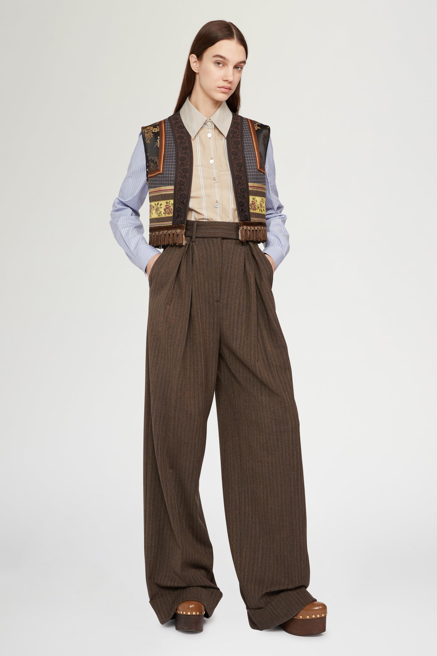 Slim-Fit Striped Cotton Shirt