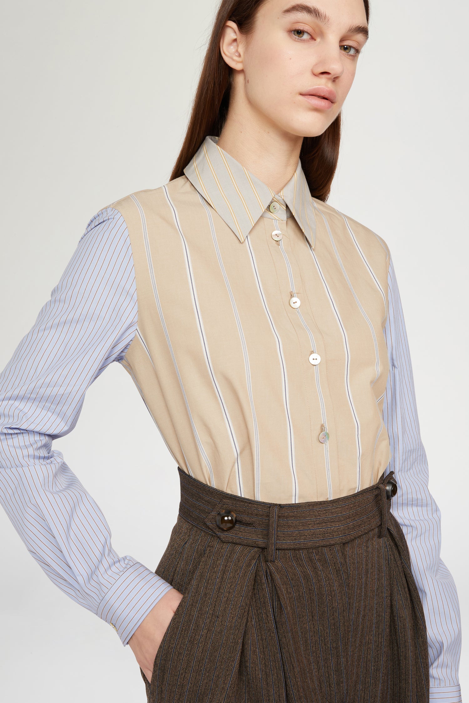 Slim-Fit Striped Cotton Shirt