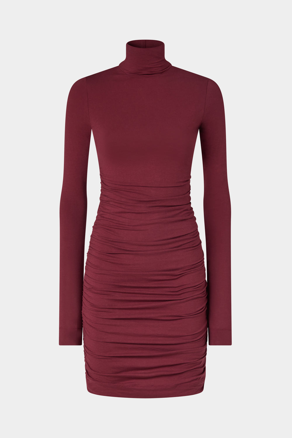 Bordeaux Jersey Mini Dress