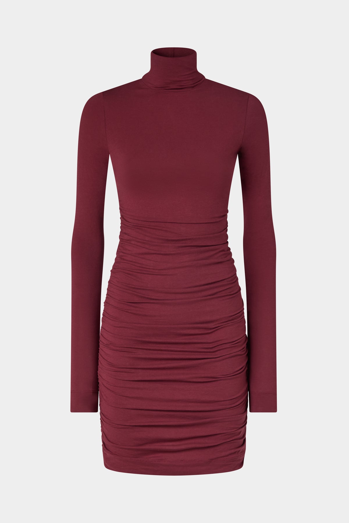 Abito Mini in Jersey Bordeaux