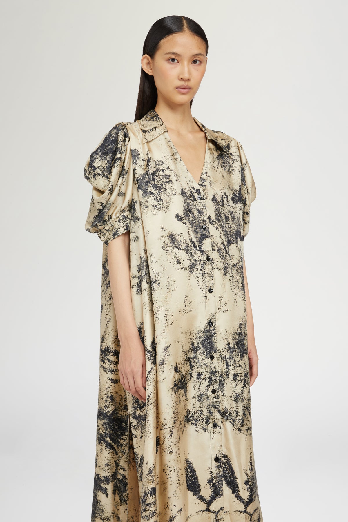 Long Dress Tropical Print