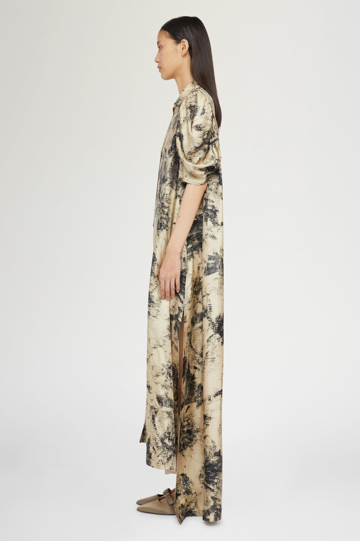 Long Dress Tropical Print