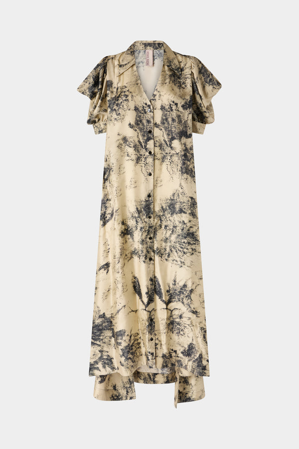 Long Dress Tropical Print