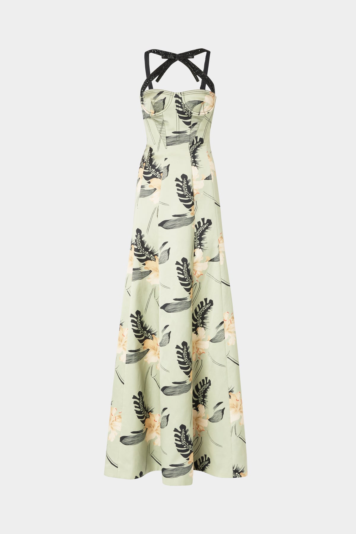 Long Dress Ibiscus Print