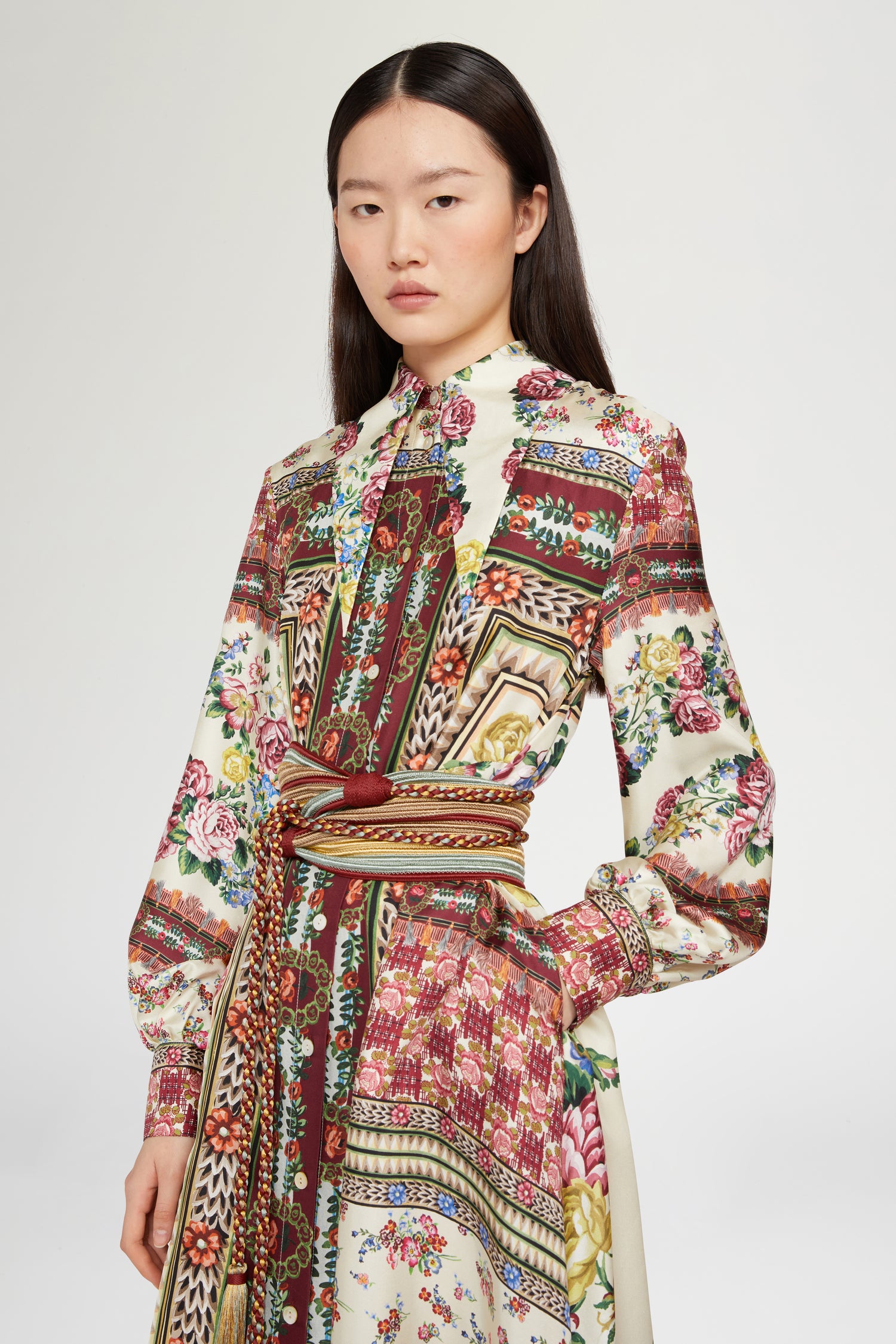 Long Silk Dress Folk Ballad
