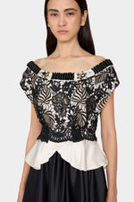 Lace Bodice Silk Dress