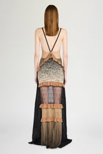 Patchwork Knit Slip Dress