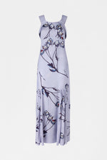 Long Painted Rose Print Dress