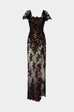 Couture Lace Column Dress