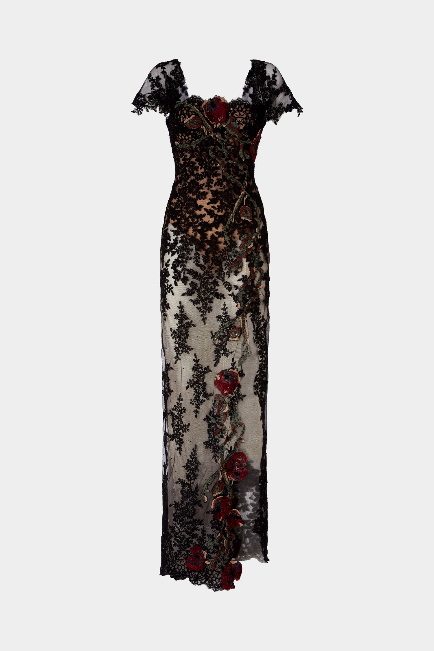 Couture Lace Column Dress