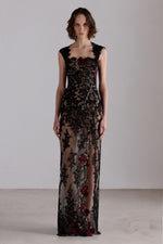 Couture Lace Column Dress