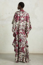 Abito in seta con stampa foulard