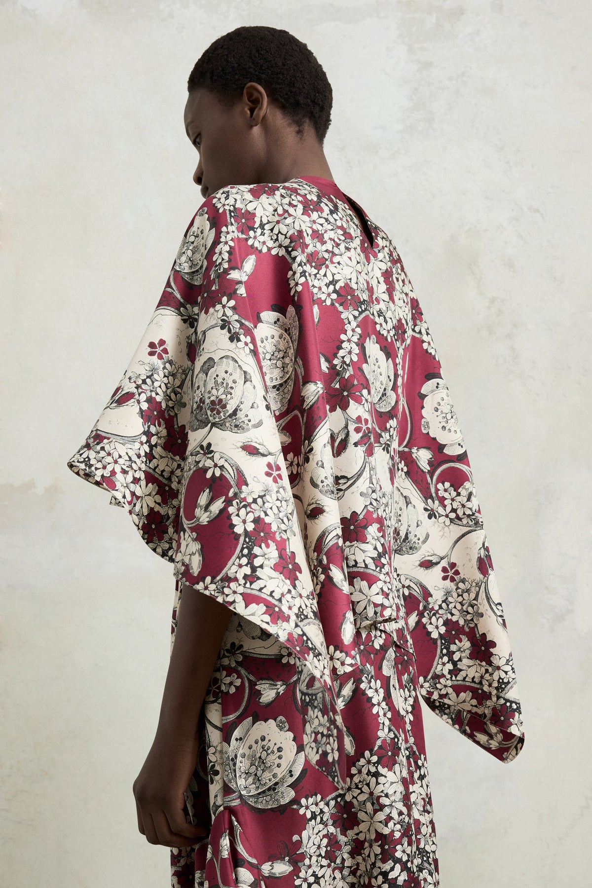 Silk Dress with Foulard Print