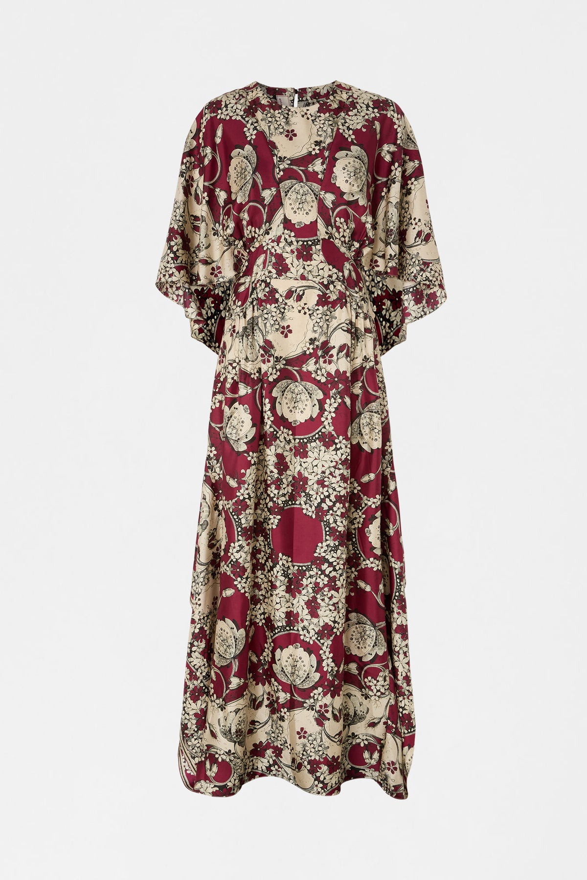 Silk Dress with Foulard Print