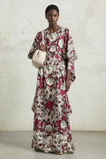 Abito in seta con stampa foulard