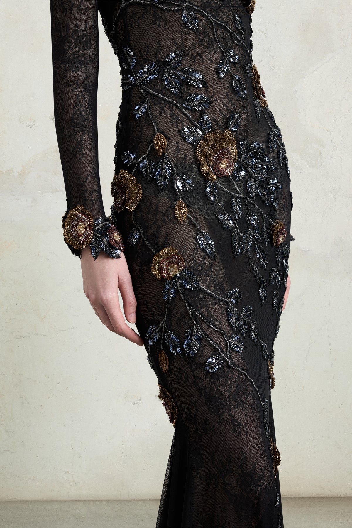 3D Rose Tulle Dress
