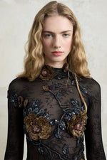3D Rose Tulle Dress