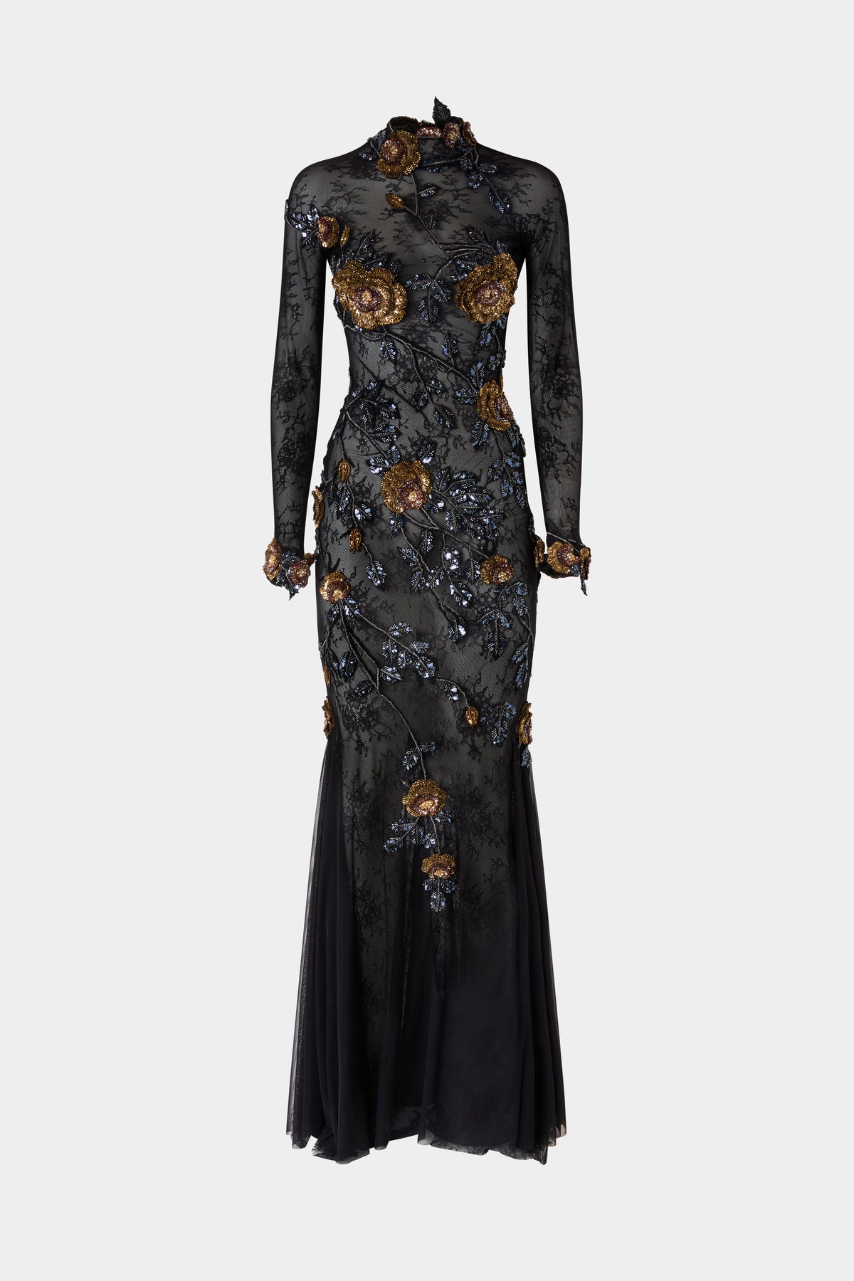 3D Rose Tulle Dress