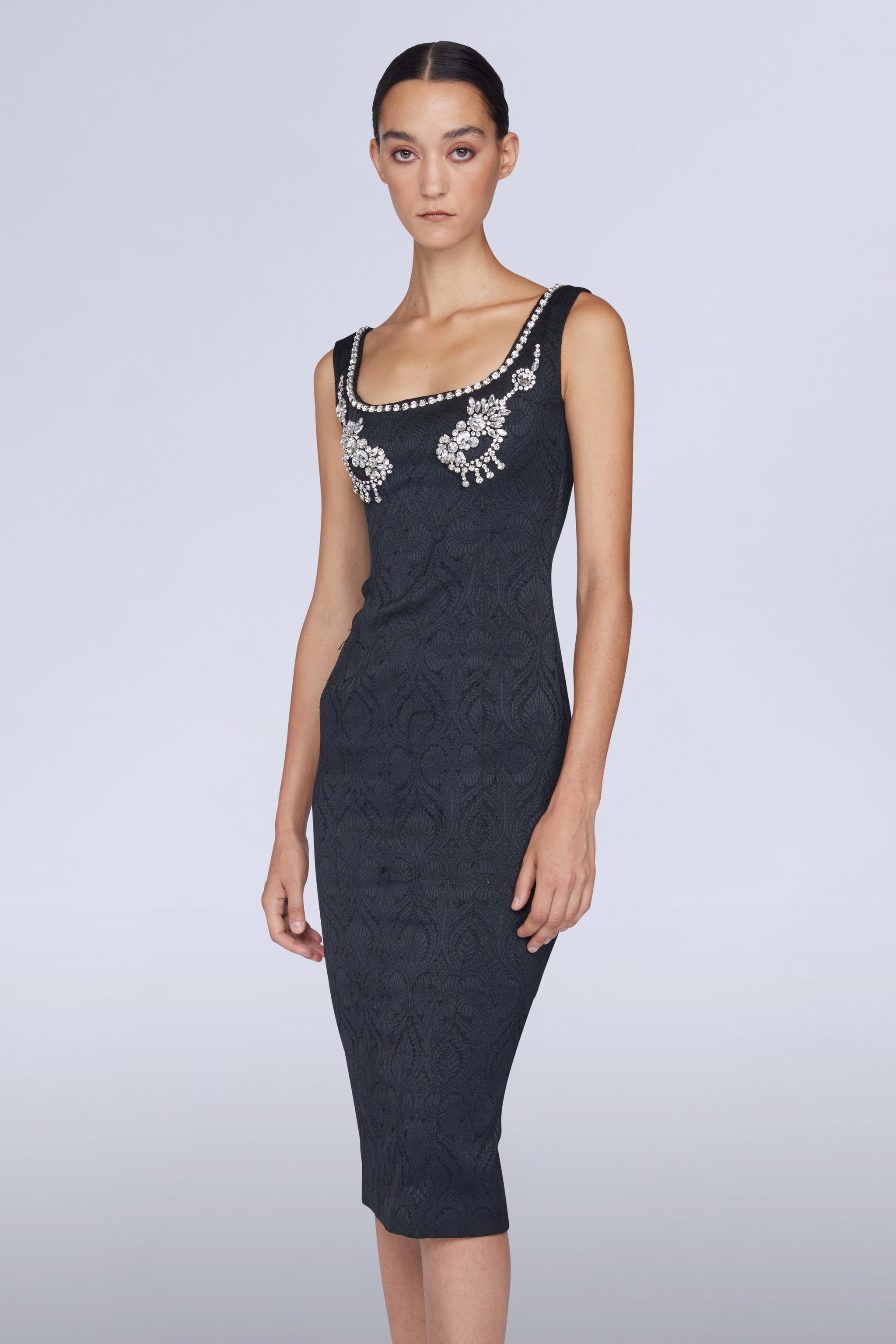 Abito Antonio Marras Sardus abito tubolare in strass colletto