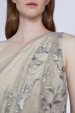 One-shoulder Lace Midi Dress