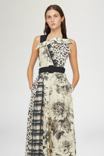 Midi Dress Tropical & Leopard Print