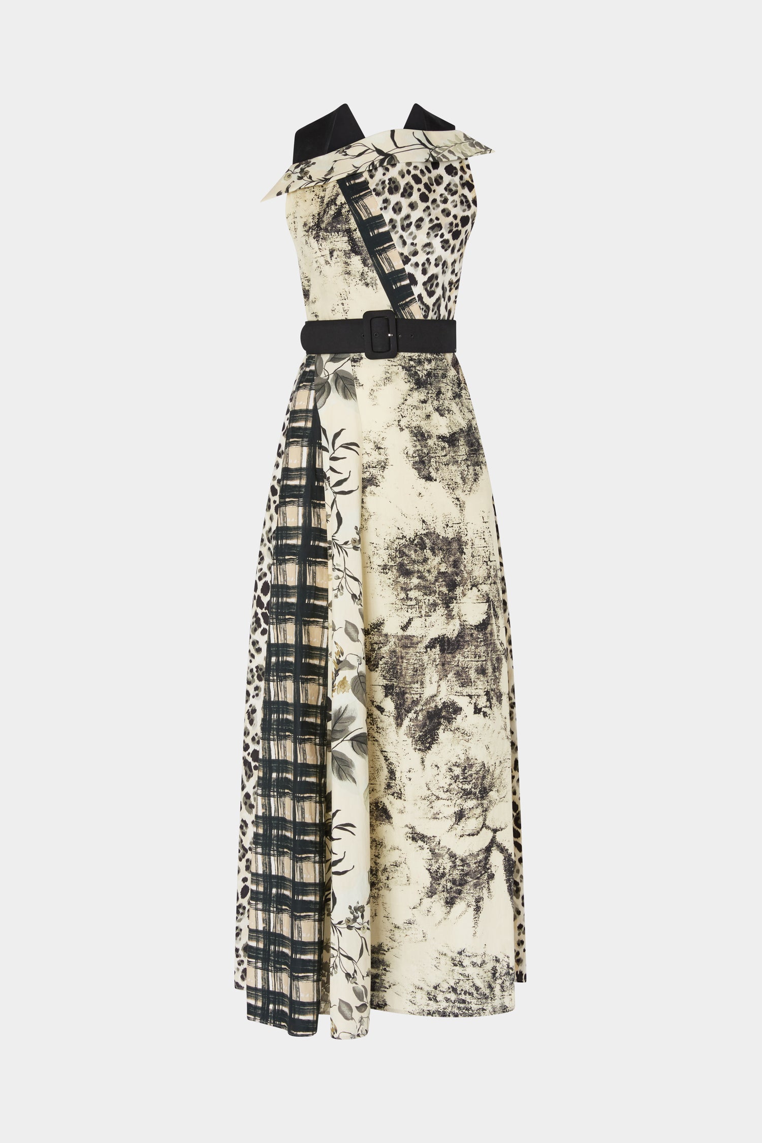 Midi Dress Tropical & Leopard Print
