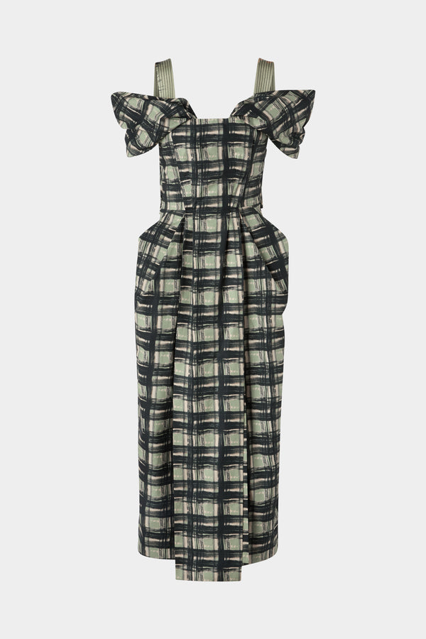 Midi Check Dress