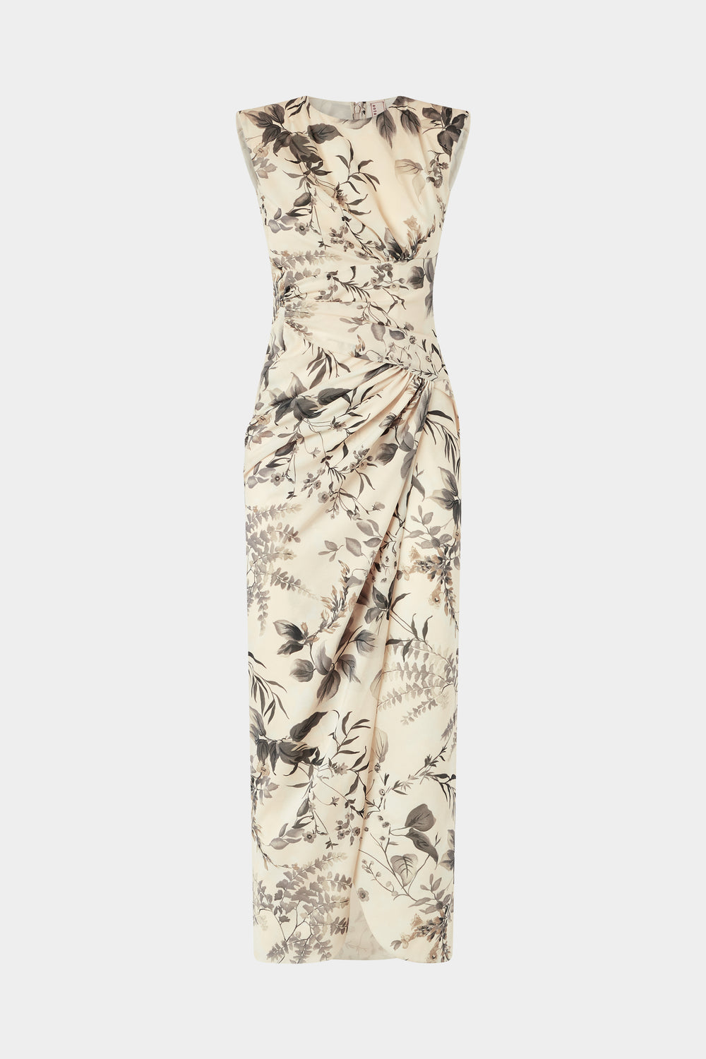 Midi Dress Tropical Print
