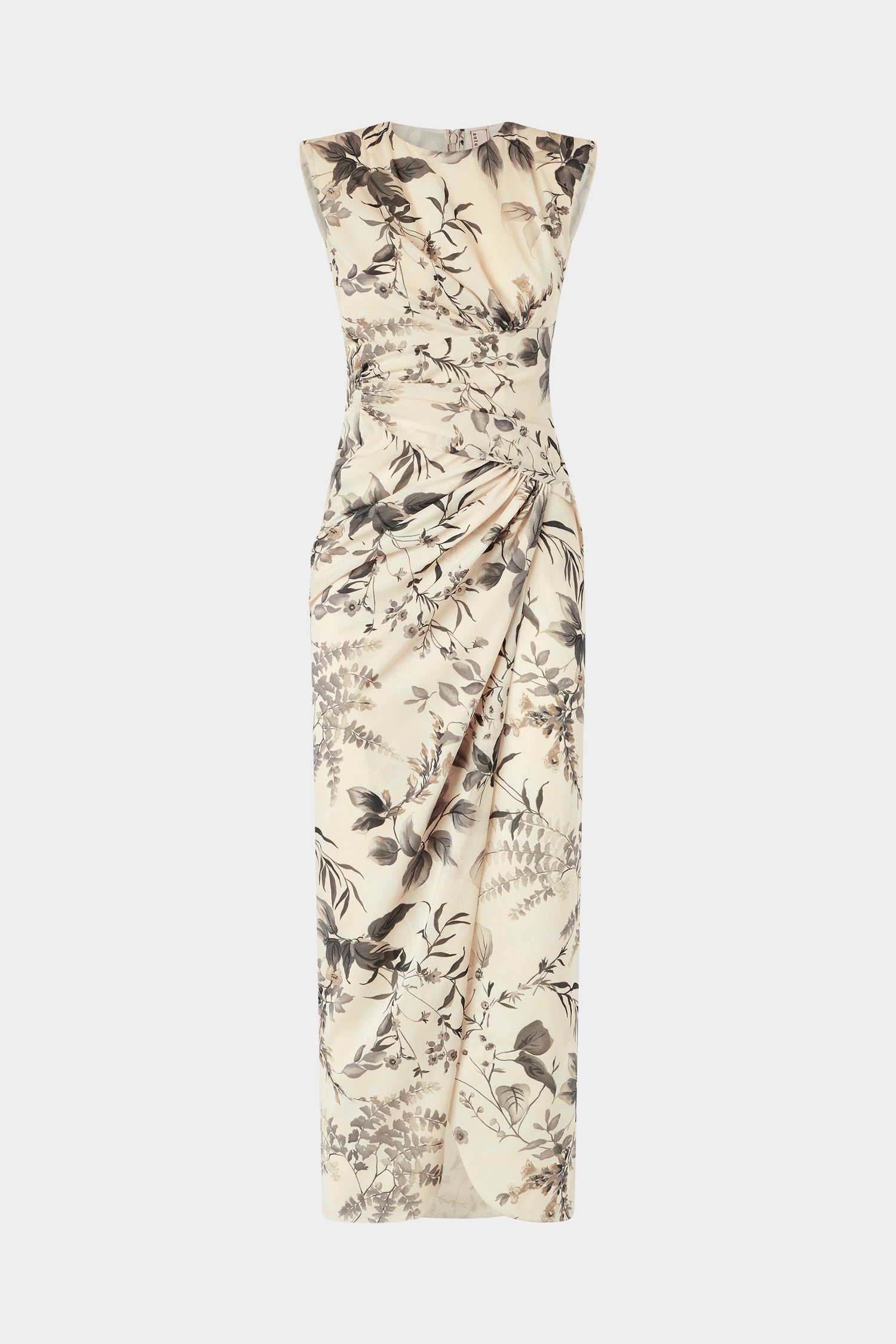 Midi Dress Tropical Print