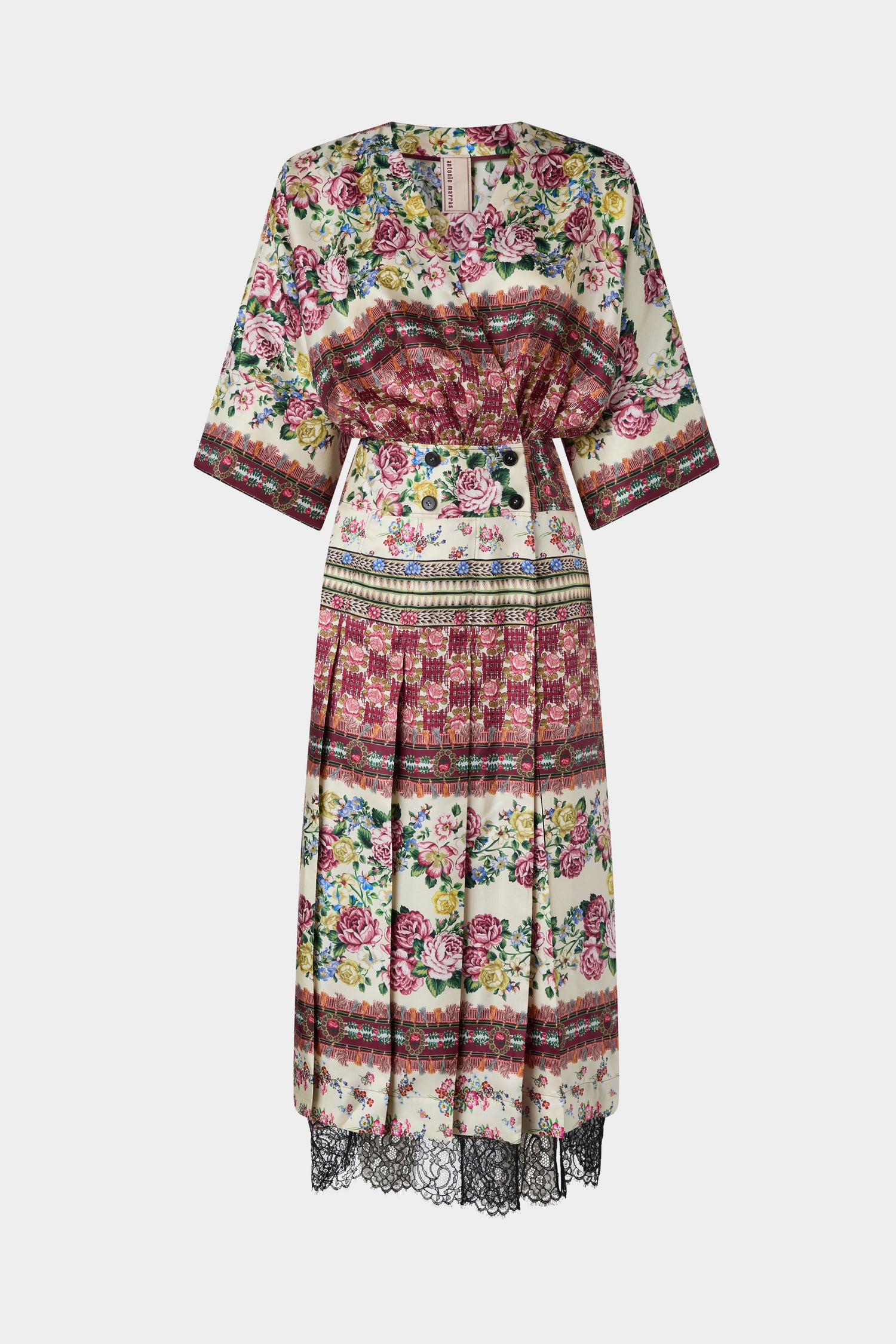 Wrap Silk Dress Folk Ballad