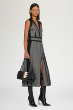 Sleeveless Wool Midi Dress
