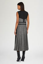 Sleeveless Wool Midi Dress