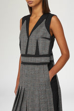 Sleeveless Wool Midi Dress