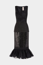 Abito Midi Bustier Nero