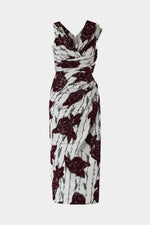 Abito Midi Rose Floccate