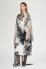 Asymmetric Silk Midi Dress