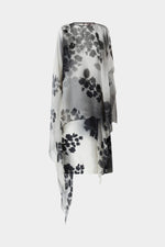 Asymmetric Silk Midi Dress