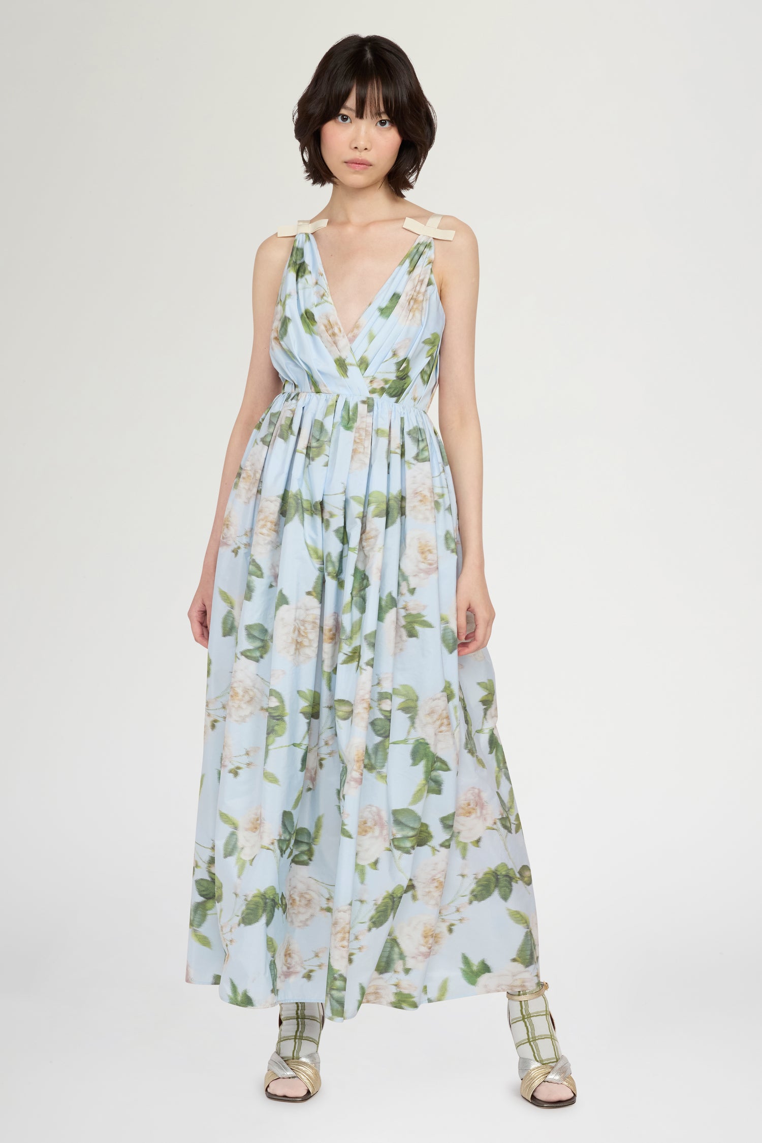Chiné Taffeta Crinoline Dress