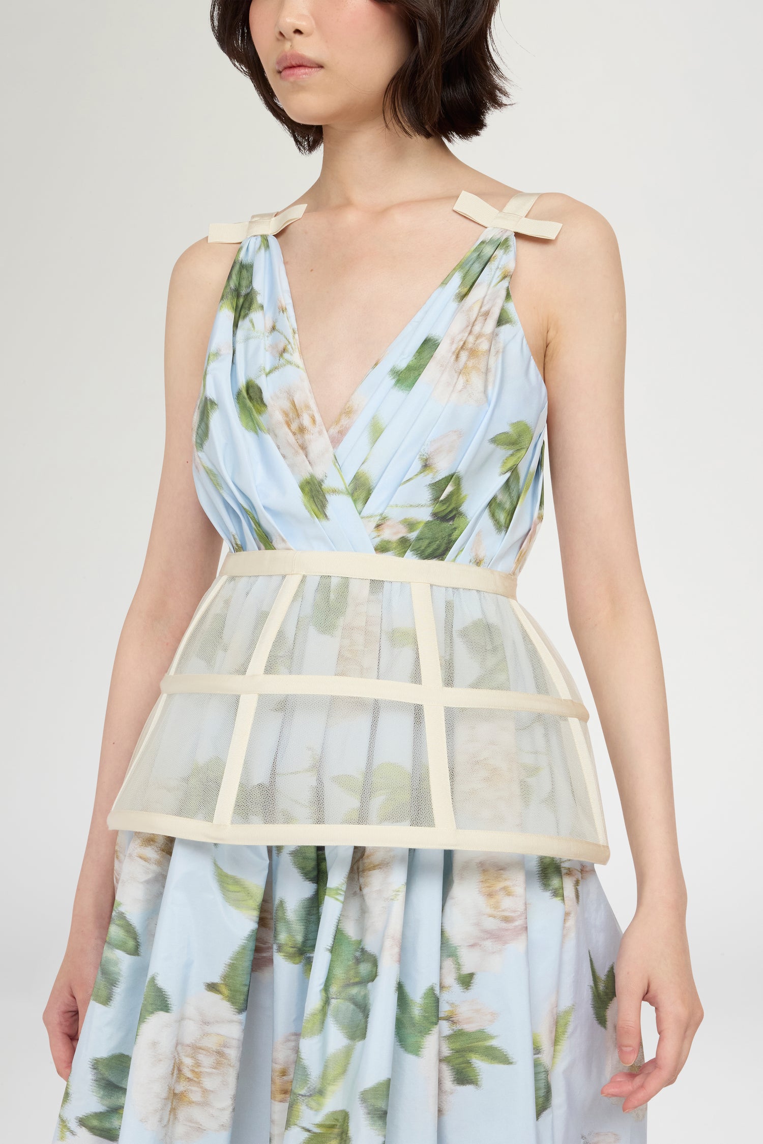 Chiné Taffeta Crinoline Dress