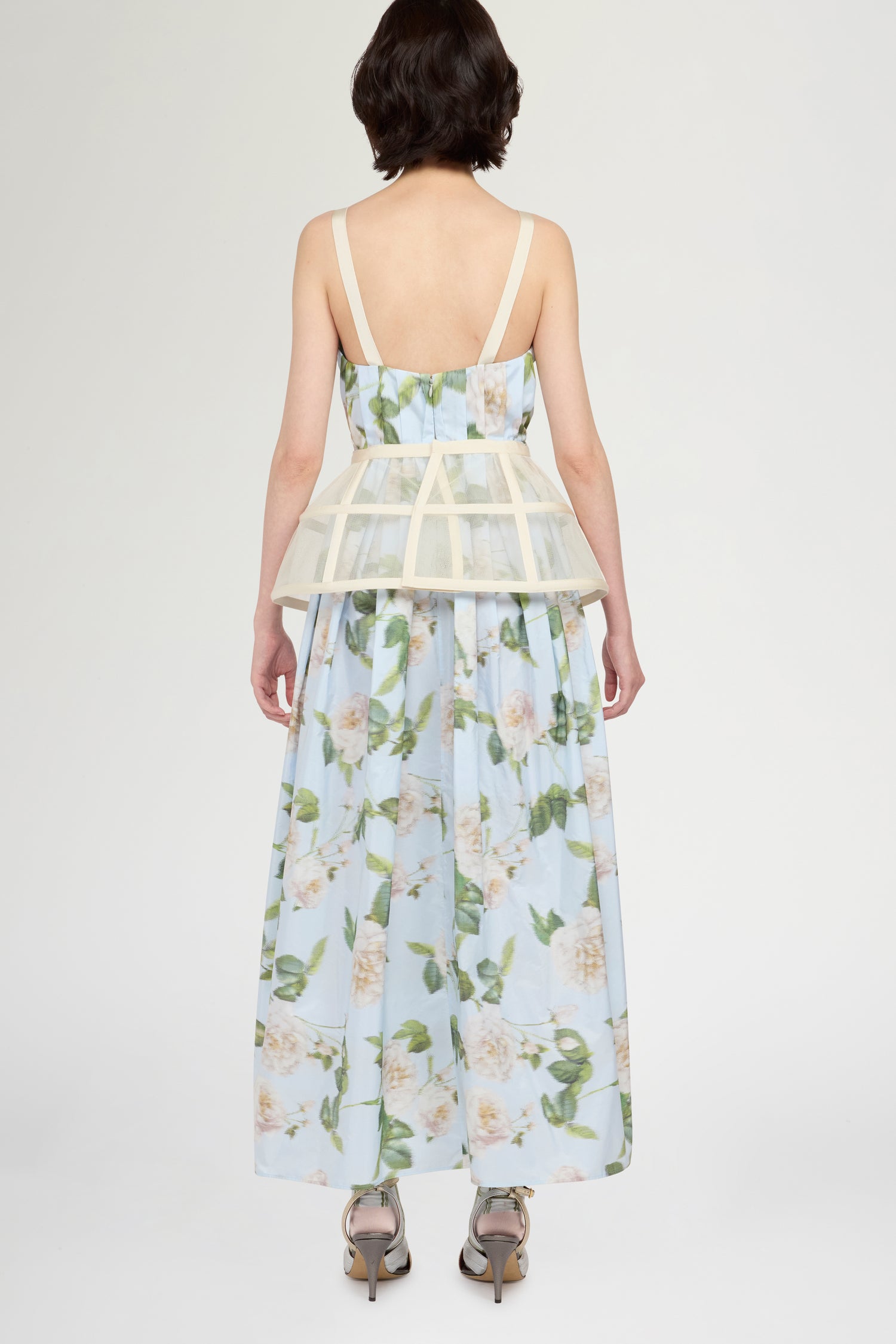 Chiné Taffeta Crinoline Dress