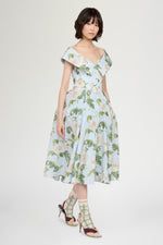 Bustier Dress with Removable Sailor Collar