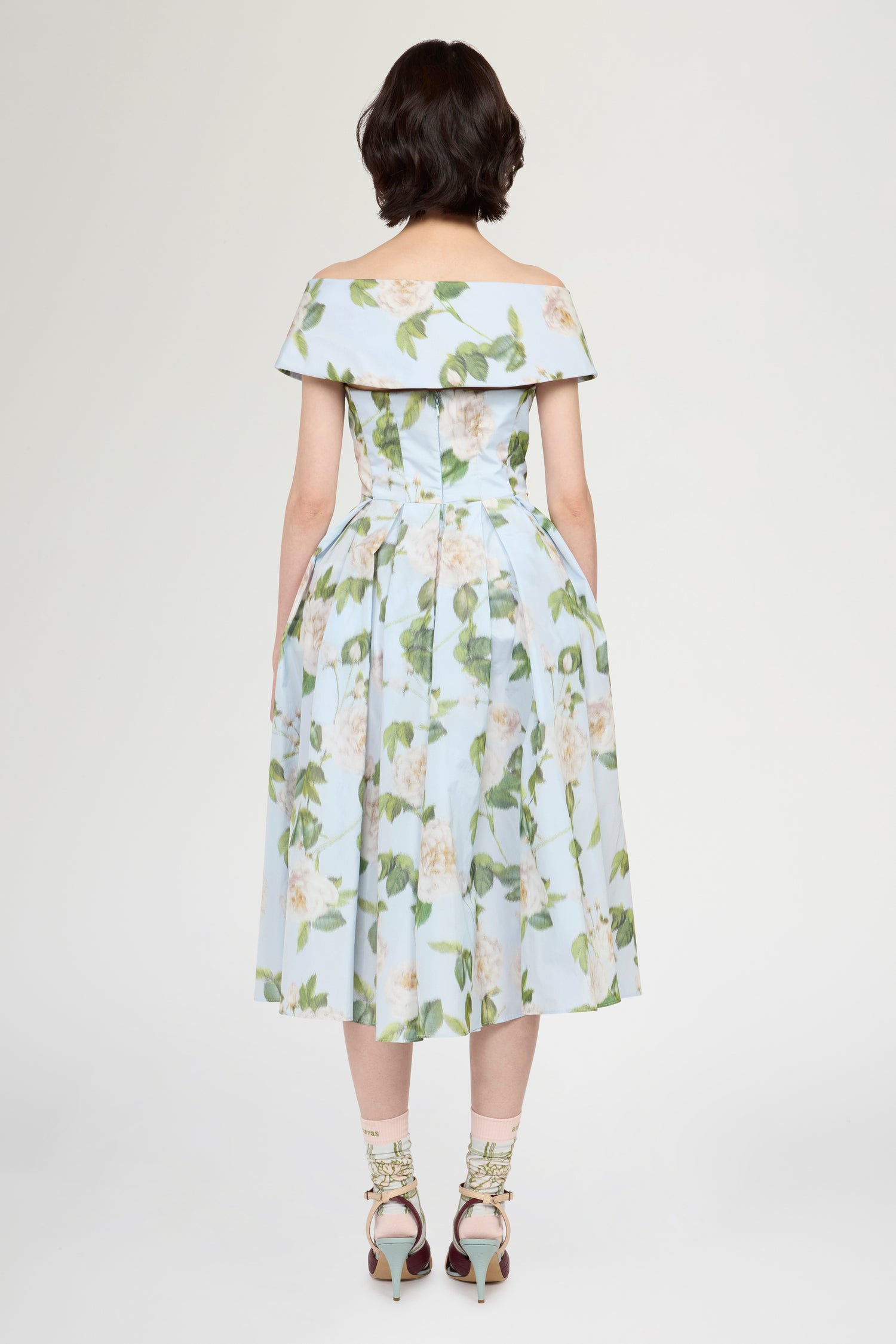 Bustier Dress with Removable Sailor Collar