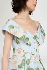Bustier Dress with Removable Sailor Collar
